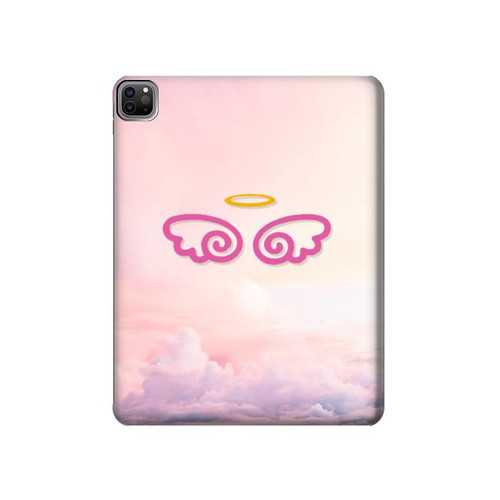 W2514 Cute Angel Wings Funda Carcasa Case para iPad Pro 12.9 (2022,2021,2020,2018, 3rd, 4th, 5th, 6th)