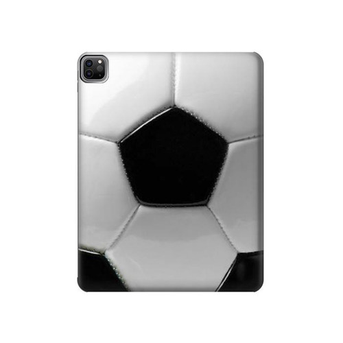 W2964 Football Soccer Ball Funda Carcasa Case para iPad Pro 12.9 (2022, 2021, 2020, 2018), Air 13 (2024)