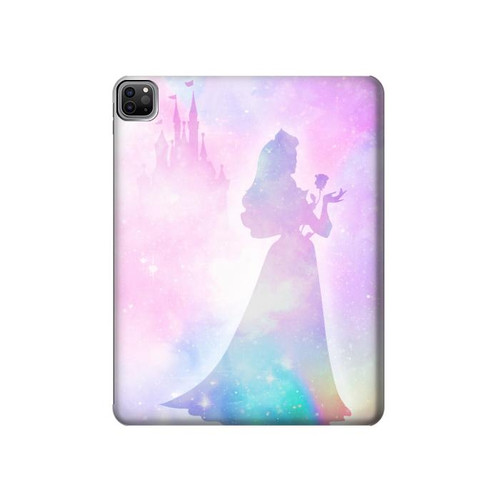W2992 Princess Pastel Silhouette Funda Carcasa Case para iPad Pro 12.9 (2022,2021,2020,2018, 3rd, 4th, 5th, 6th)