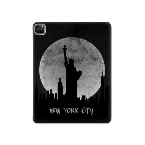 W3097 New York City Funda Carcasa Case para iPad Pro 12.9 (2022,2021,2020,2018, 3rd, 4th, 5th, 6th)