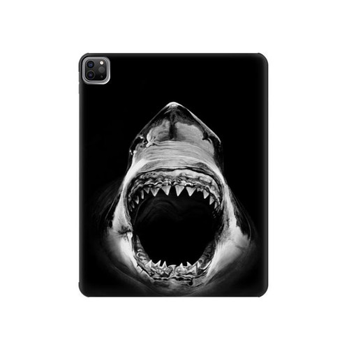 W3100 Great White Shark Funda Carcasa Case para iPad Pro 12.9 (2022,2021,2020,2018, 3rd, 4th, 5th, 6th)