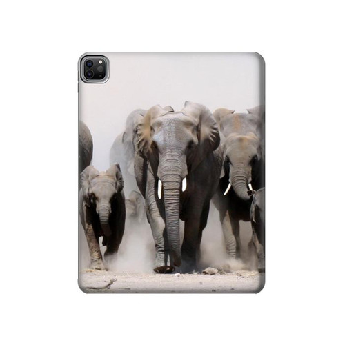 W3142 African Elephant Funda Carcasa Case para iPad Pro 12.9 (2022,2021,2020,2018, 3rd, 4th, 5th, 6th)