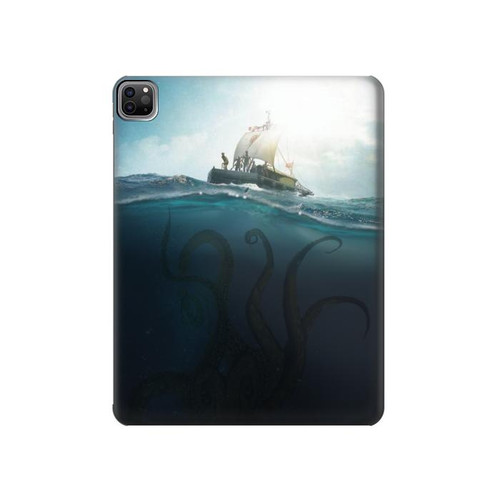 W3540 Giant Octopus Funda Carcasa Case para iPad Pro 12.9 (2022,2021,2020,2018, 3rd, 4th, 5th, 6th)