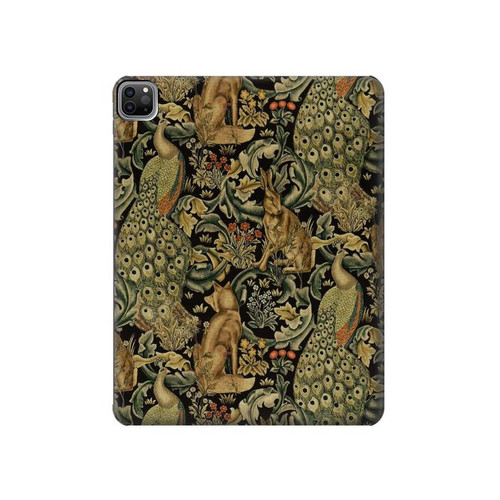 W3661 William Morris Forest Velvet Funda Carcasa Case para iPad Pro 12.9 (2022,2021,2020,2018, 3rd, 4th, 5th, 6th)