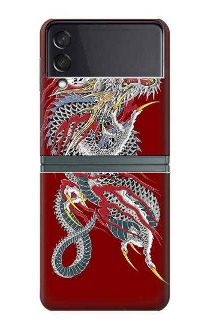 W2104 Yakuza Dragon Tattoo Hard Case For Samsung Galaxy Z Flip 3 5G