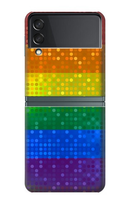 W2683 Rainbow LGBT Pride Flag Hard Case For Samsung Galaxy Z Flip 3 5G