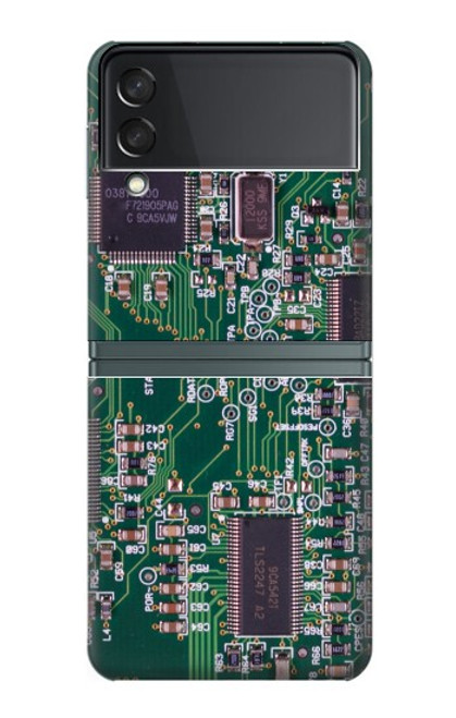 W3519 Electronics Circuit Board Graphic Hard Case For Samsung Galaxy Z Flip 3 5G