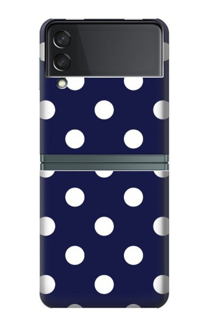 W3533 Blue Polka Dot Hard Case For Samsung Galaxy Z Flip 3 5G