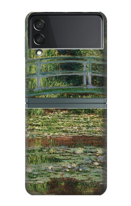 W3674 Claude Monet Footbridge and Water Lily Pool Hard Case For Samsung Galaxy Z Flip 3 5G