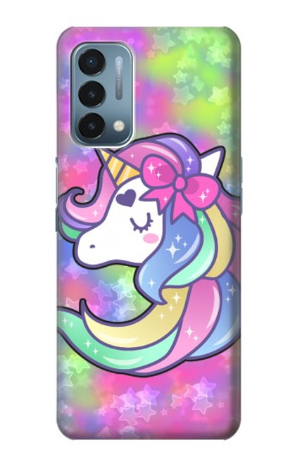 W3264 Pastel Unicorn Funda Carcasa Case y Caso Del Tirón Funda para OnePlus Nord N200 5G