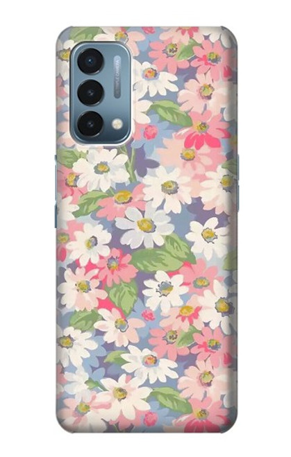 W3688 Floral Flower Art Pattern Funda Carcasa Case y Caso Del Tirón Funda para OnePlus Nord N200 5G