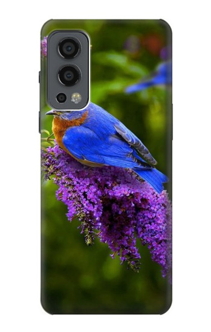 W1565 Bluebird of Happiness Blue Bird Funda Carcasa Case y Caso Del Tirón Funda para OnePlus Nord 2 5G