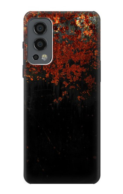 W3071 Rusted Metal Texture Graphic Funda Carcasa Case y Caso Del Tirón Funda para OnePlus Nord 2 5G