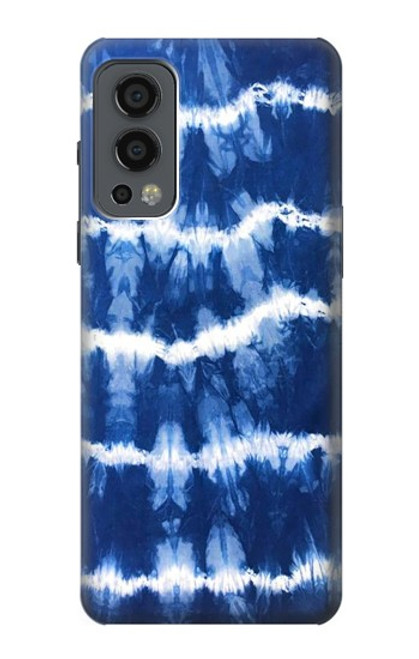 W3671 Blue Tie Dye Funda Carcasa Case y Caso Del Tirón Funda para OnePlus Nord 2 5G