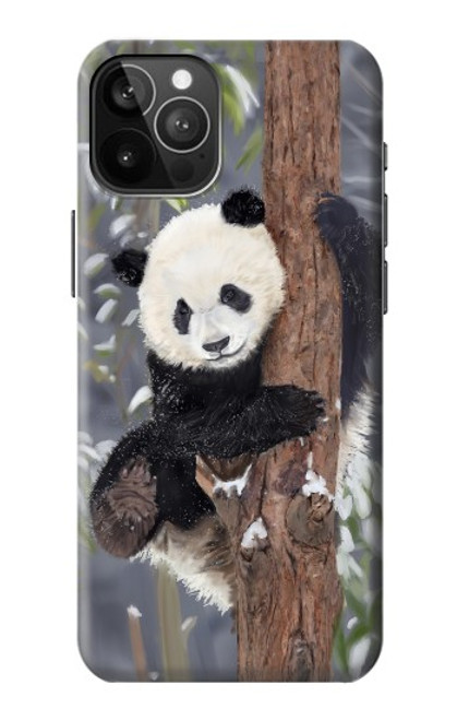 W3793 Cute Baby Panda Snow Painting Funda Carcasa Case y Caso Del Tirón Funda para iPhone 12 Pro Max