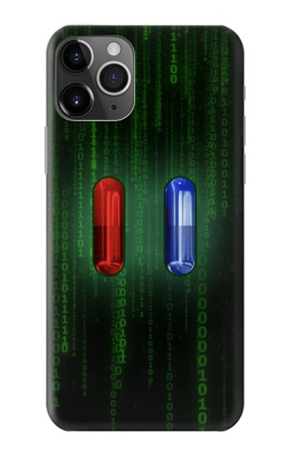 W3816 Red Pill Blue Pill Capsule Funda Carcasa Case y Caso Del Tirón Funda para iPhone 11 Pro Max