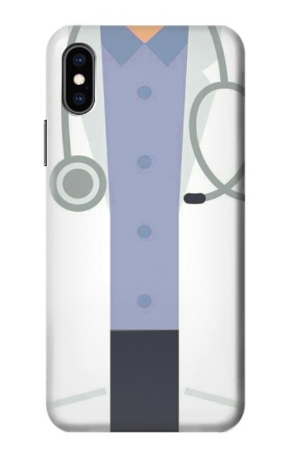 W3801 Doctor Suit Funda Carcasa Case y Caso Del Tirón Funda para iPhone X, iPhone XS