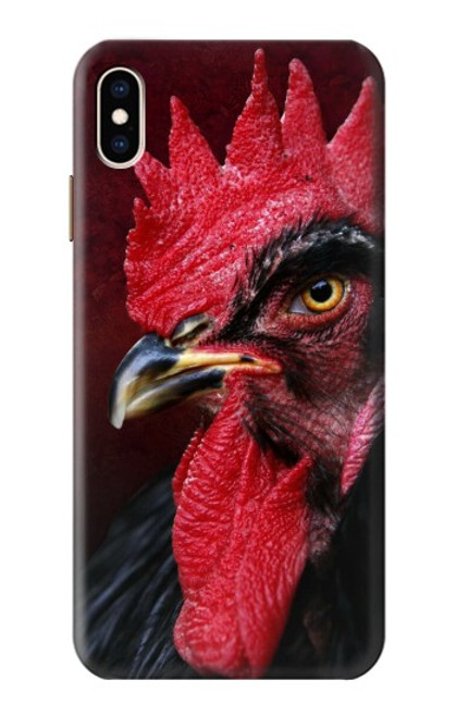 W3797 Chicken Rooster Funda Carcasa Case y Caso Del Tirón Funda para iPhone XS Max