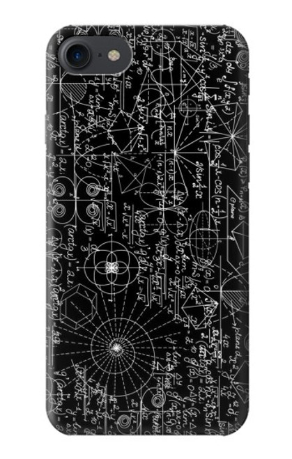 W3808 Mathematics Blackboard Funda Carcasa Case y Caso Del Tirón Funda para iPhone 7, iPhone 8, iPhone SE (2020) (2022)