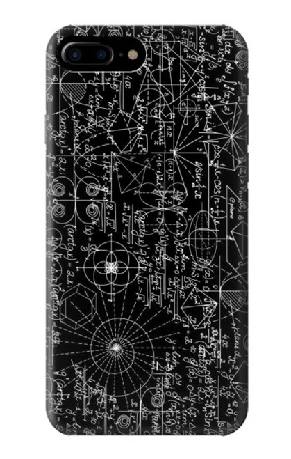 W3808 Mathematics Blackboard Funda Carcasa Case y Caso Del Tirón Funda para iPhone 7 Plus, iPhone 8 Plus