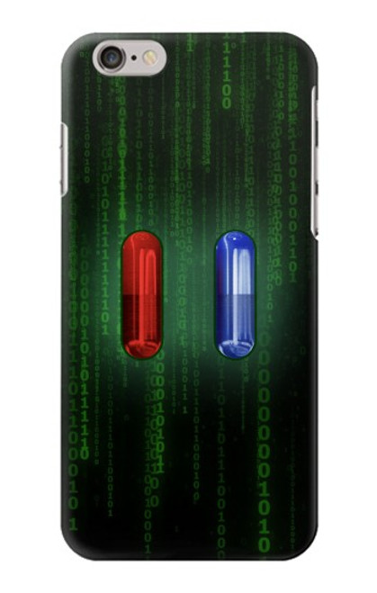 W3816 Red Pill Blue Pill Capsule Funda Carcasa Case y Caso Del Tirón Funda para iPhone 6 6S