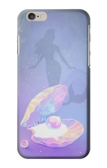W3823 Beauty Pearl Mermaid Funda Carcasa Case y Caso Del Tirón Funda para iPhone 6 6S