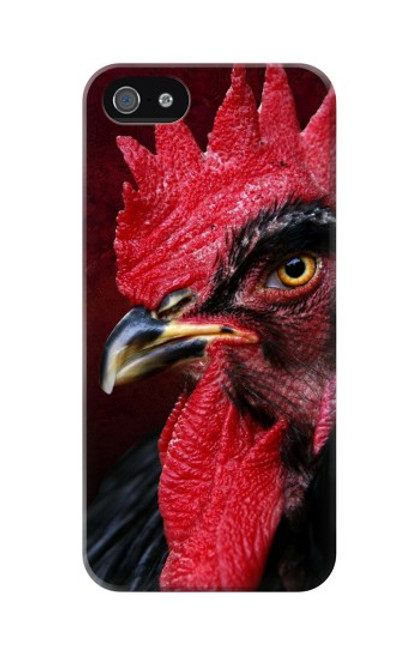 W3797 Chicken Rooster Funda Carcasa Case y Caso Del Tirón Funda para iPhone 5 5S SE