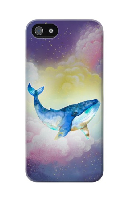 W3802 Dream Whale Pastel Fantasy Funda Carcasa Case y Caso Del Tirón Funda para iPhone 5 5S SE