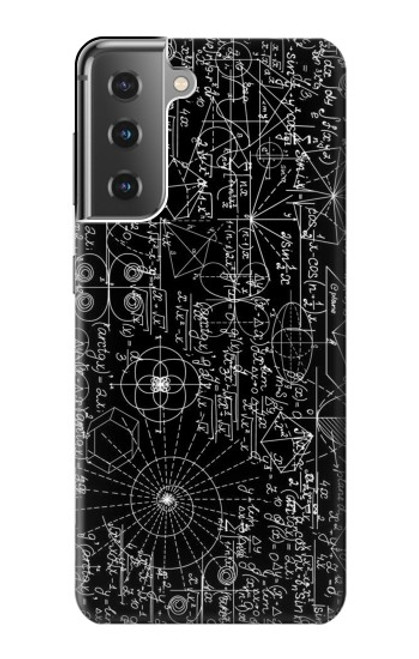 W3808 Mathematics Blackboard Funda Carcasa Case y Caso Del Tirón Funda para Samsung Galaxy S21 Plus 5G, Galaxy S21+ 5G