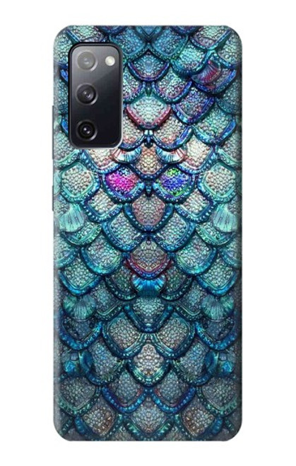 W3809 Mermaid Fish Scale Funda Carcasa Case y Caso Del Tirón Funda para Samsung Galaxy S20 FE