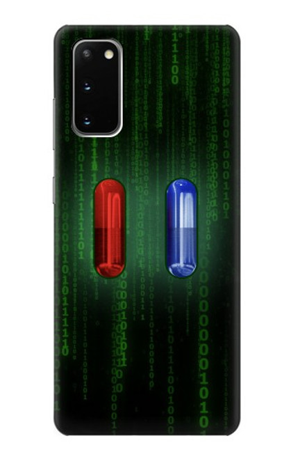 W3816 Red Pill Blue Pill Capsule Funda Carcasa Case y Caso Del Tirón Funda para Samsung Galaxy S20