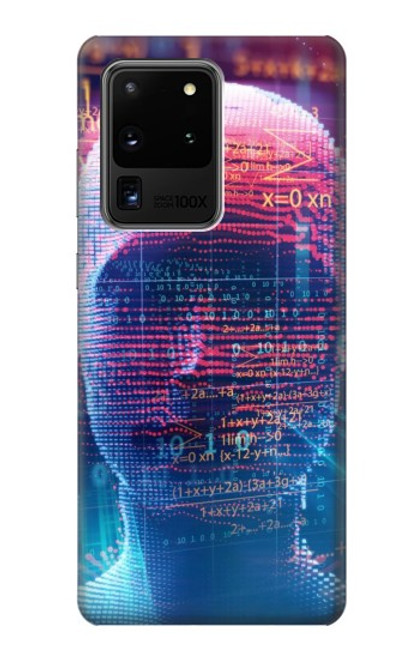 W3800 Digital Human Face Funda Carcasa Case y Caso Del Tirón Funda para Samsung Galaxy S20 Ultra