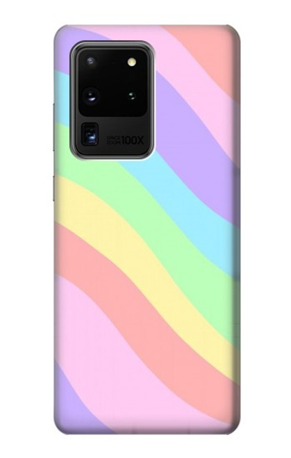 W3810 Pastel Unicorn Summer Wave Funda Carcasa Case y Caso Del Tirón Funda para Samsung Galaxy S20 Ultra