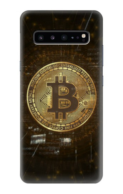 W3798 Cryptocurrency Bitcoin Funda Carcasa Case y Caso Del Tirón Funda para Samsung Galaxy S10 5G