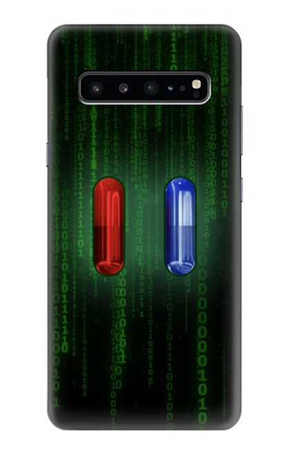 W3816 Red Pill Blue Pill Capsule Funda Carcasa Case y Caso Del Tirón Funda para Samsung Galaxy S10 5G