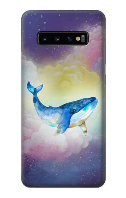 W3802 Dream Whale Pastel Fantasy Funda Carcasa Case y Caso Del Tirón Funda para Samsung Galaxy S10 Plus