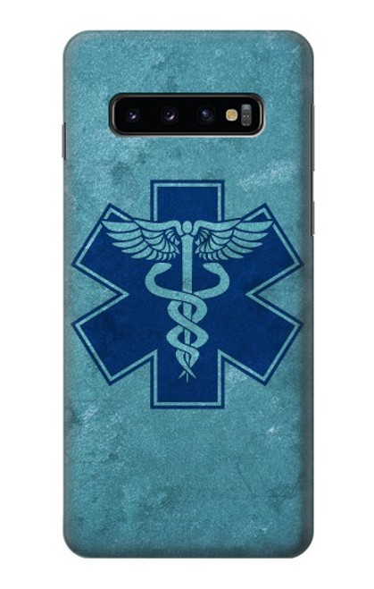 W3824 Caduceus Medical Symbol Funda Carcasa Case y Caso Del Tirón Funda para Samsung Galaxy S10