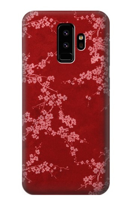 W3817 Red Floral Cherry blossom Pattern Funda Carcasa Case y Caso Del Tirón Funda para Samsung Galaxy S9