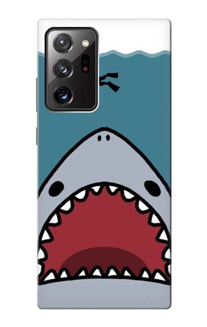 W3825 Cartoon Shark Sea Diving Funda Carcasa Case y Caso Del Tirón Funda para Samsung Galaxy Note 20 Ultra, Ultra 5G