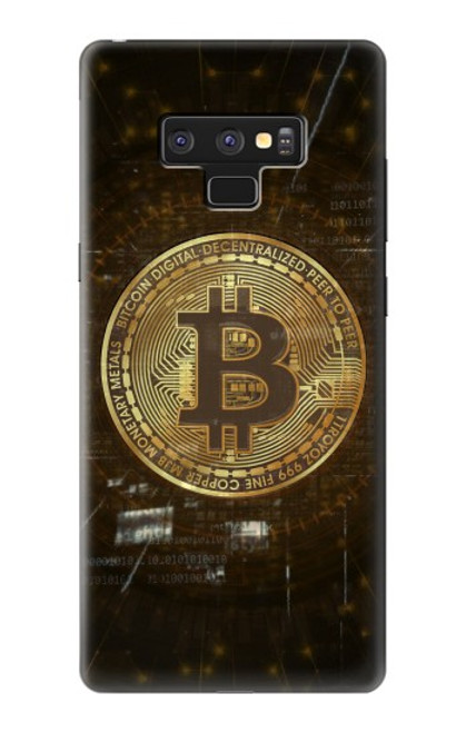 W3798 Cryptocurrency Bitcoin Funda Carcasa Case y Caso Del Tirón Funda para Note 9 Samsung Galaxy Note9