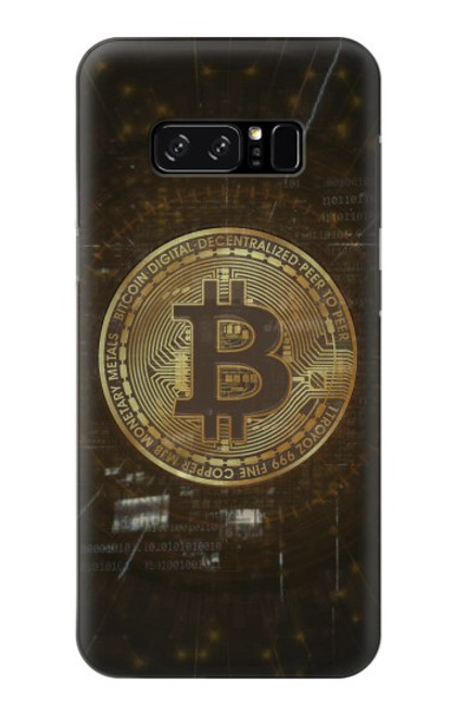 W3798 Cryptocurrency Bitcoin Funda Carcasa Case y Caso Del Tirón Funda para Note 8 Samsung Galaxy Note8