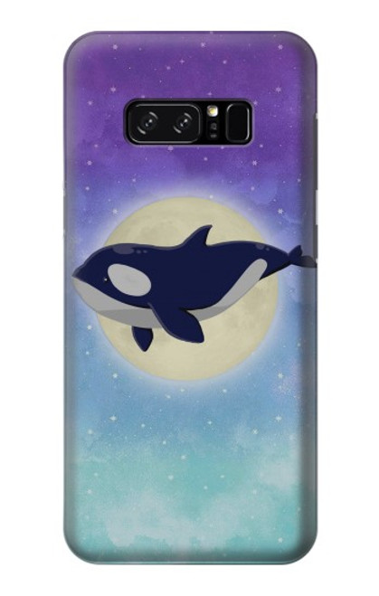 W3807 Killer Whale Orca Moon Pastel Fantasy Funda Carcasa Case y Caso Del Tirón Funda para Note 8 Samsung Galaxy Note8