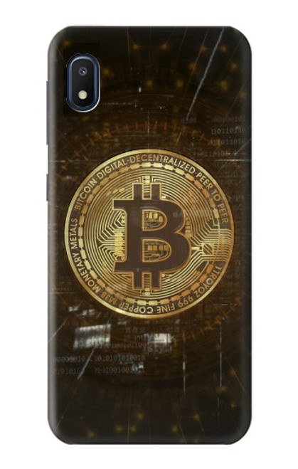 W3798 Cryptocurrency Bitcoin Funda Carcasa Case y Caso Del Tirón Funda para Samsung Galaxy A10e