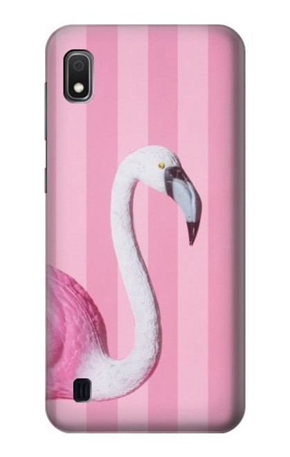 W3805 Flamingo Pink Pastel Funda Carcasa Case y Caso Del Tirón Funda para Samsung Galaxy A10