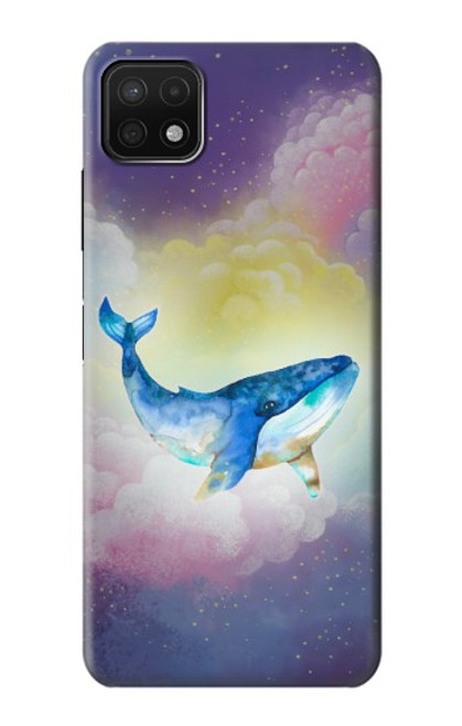 W3802 Dream Whale Pastel Fantasy Funda Carcasa Case y Caso Del Tirón Funda para Samsung Galaxy A22 5G