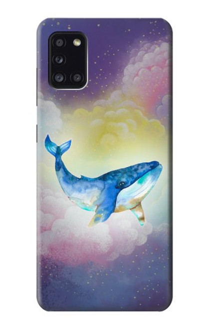 W3802 Dream Whale Pastel Fantasy Funda Carcasa Case y Caso Del Tirón Funda para Samsung Galaxy A31