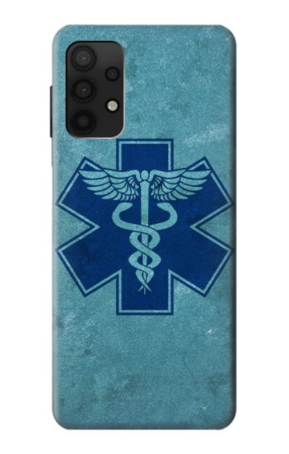 W3824 Caduceus Medical Symbol Funda Carcasa Case y Caso Del Tirón Funda para Samsung Galaxy A32 4G