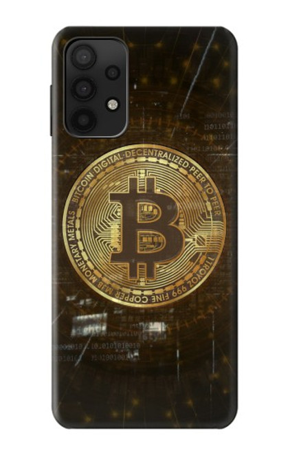 W3798 Cryptocurrency Bitcoin Funda Carcasa Case y Caso Del Tirón Funda para Samsung Galaxy A32 5G