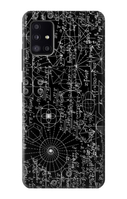 W3808 Mathematics Blackboard Funda Carcasa Case y Caso Del Tirón Funda para Samsung Galaxy A41