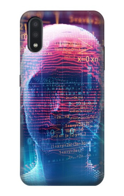 W3800 Digital Human Face Funda Carcasa Case y Caso Del Tirón Funda para Samsung Galaxy A01